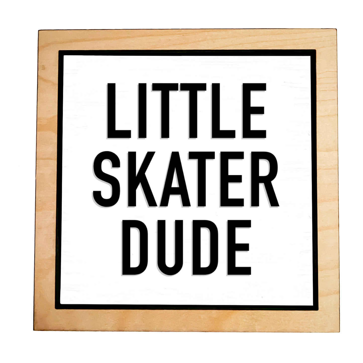 LITTLE SKATER DUDE Frame Sign