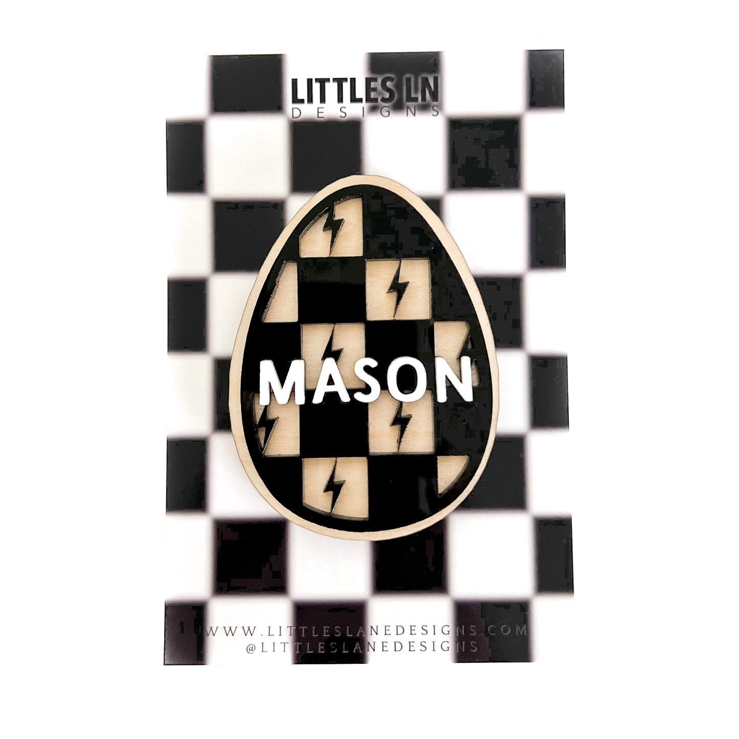 Personalized Check Bolts Egg Magnet/Tag