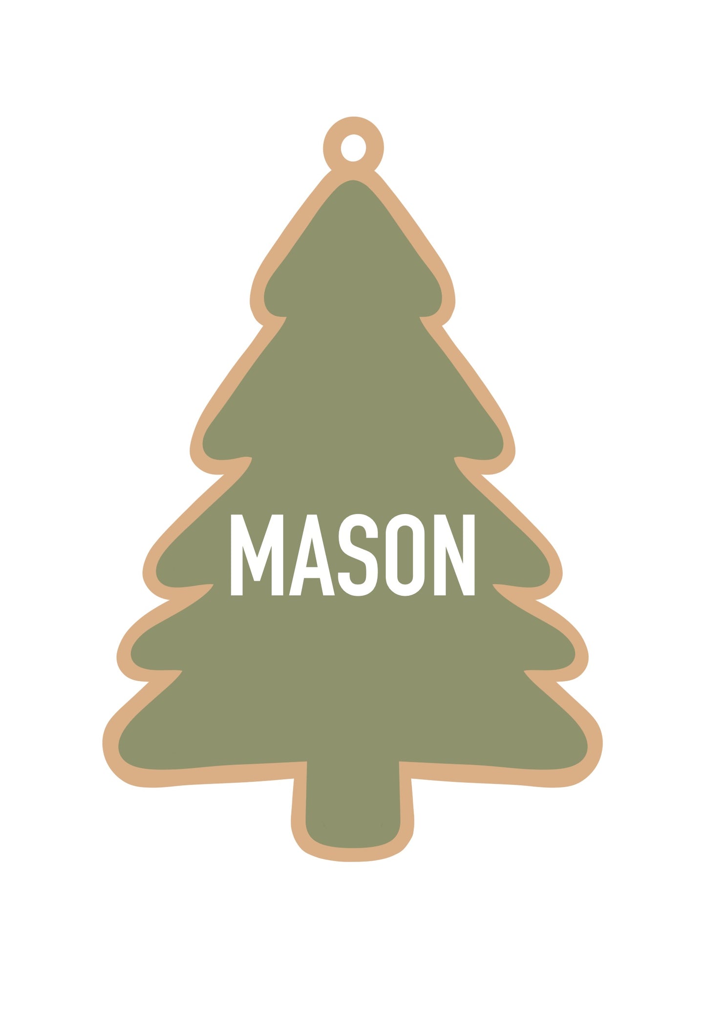 Personalized Tree Magnet/Ornament/Tag