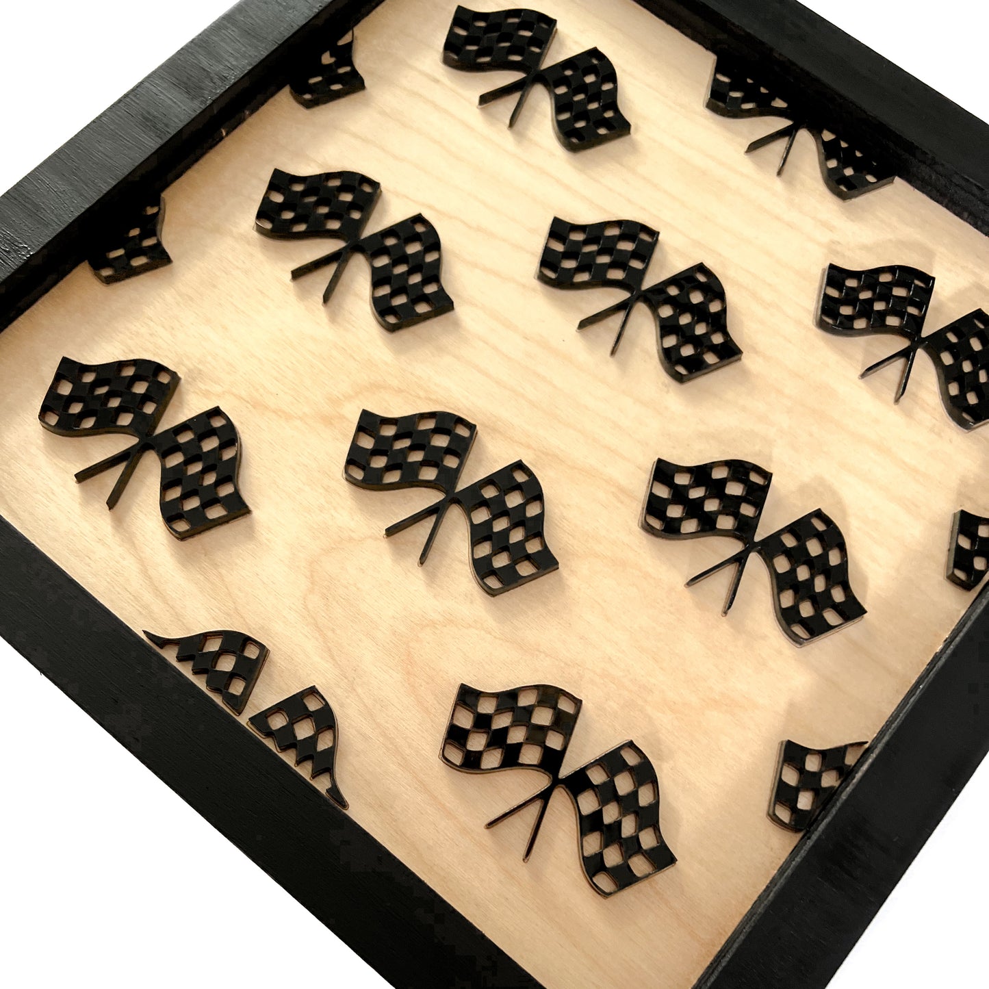 Race Flags Frame Sign