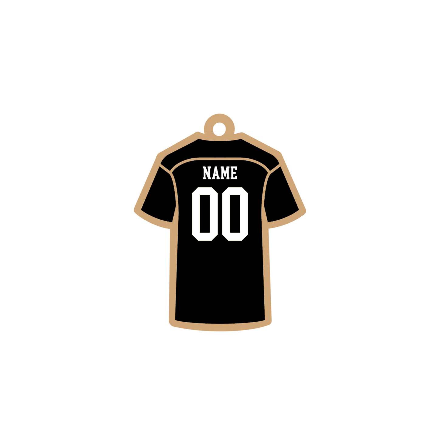 Personalized Soccer Jersey Keychain - MOCKUP