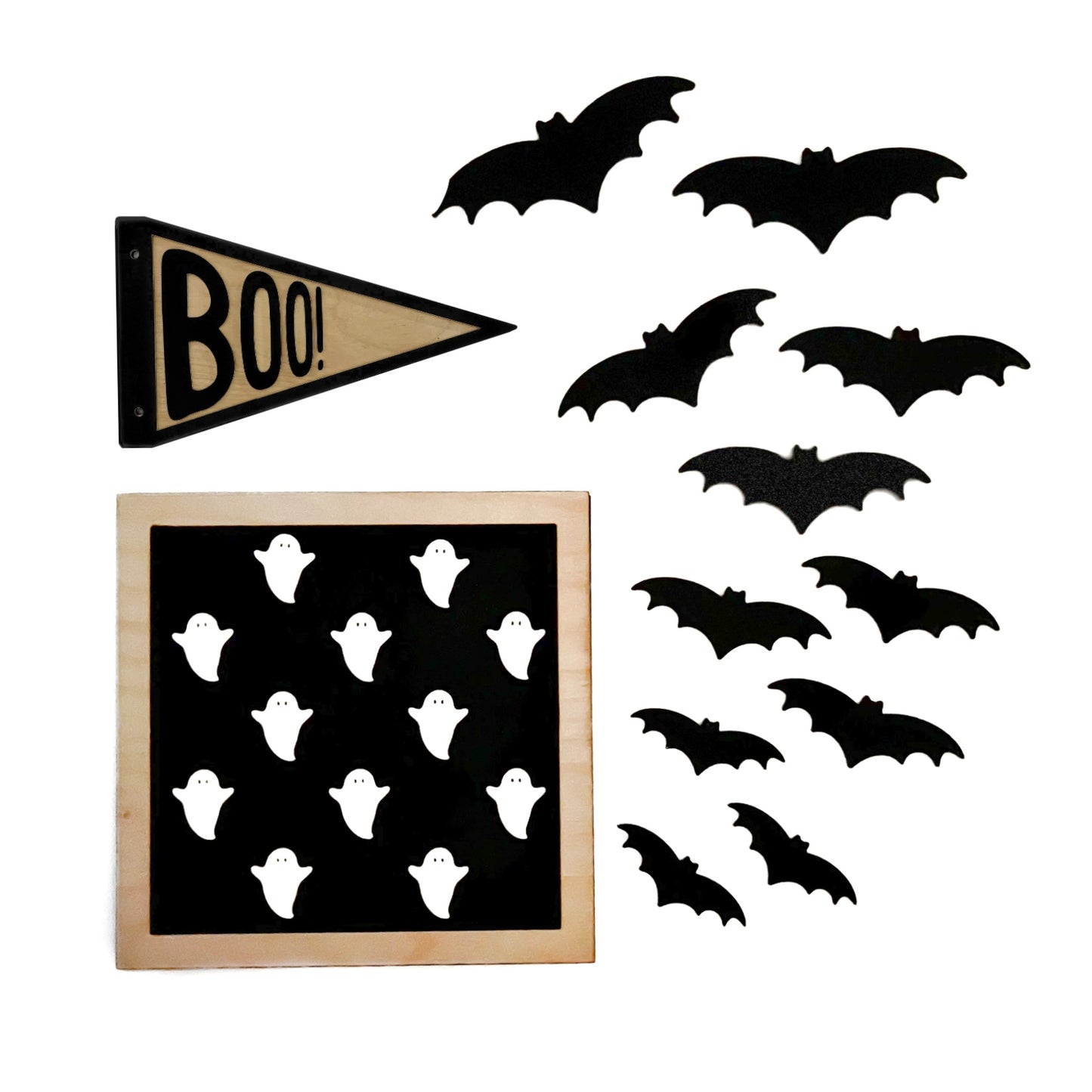 SPOOKY Bat Pennant