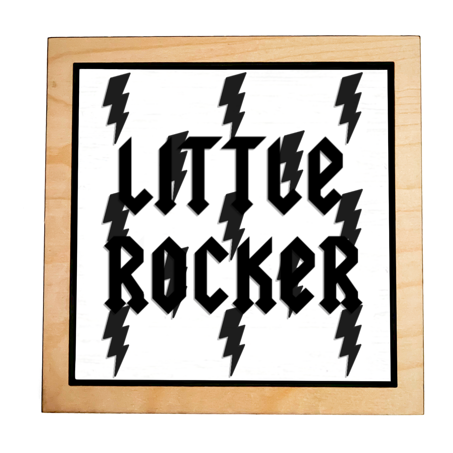 LITTLE ROCKER Rock Bolt Layered Frame Sign