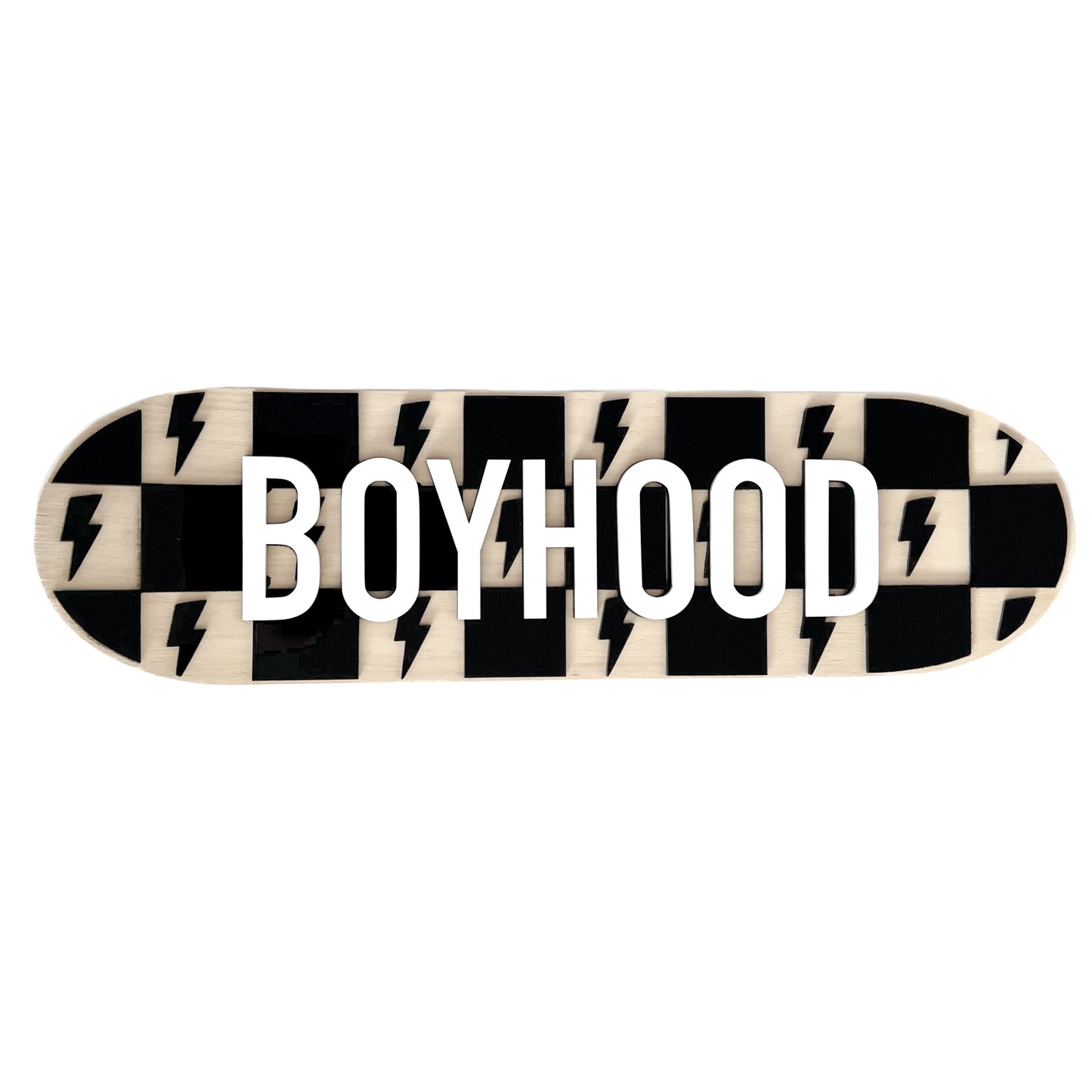 Bolt Check Personalized Mini Skateboard