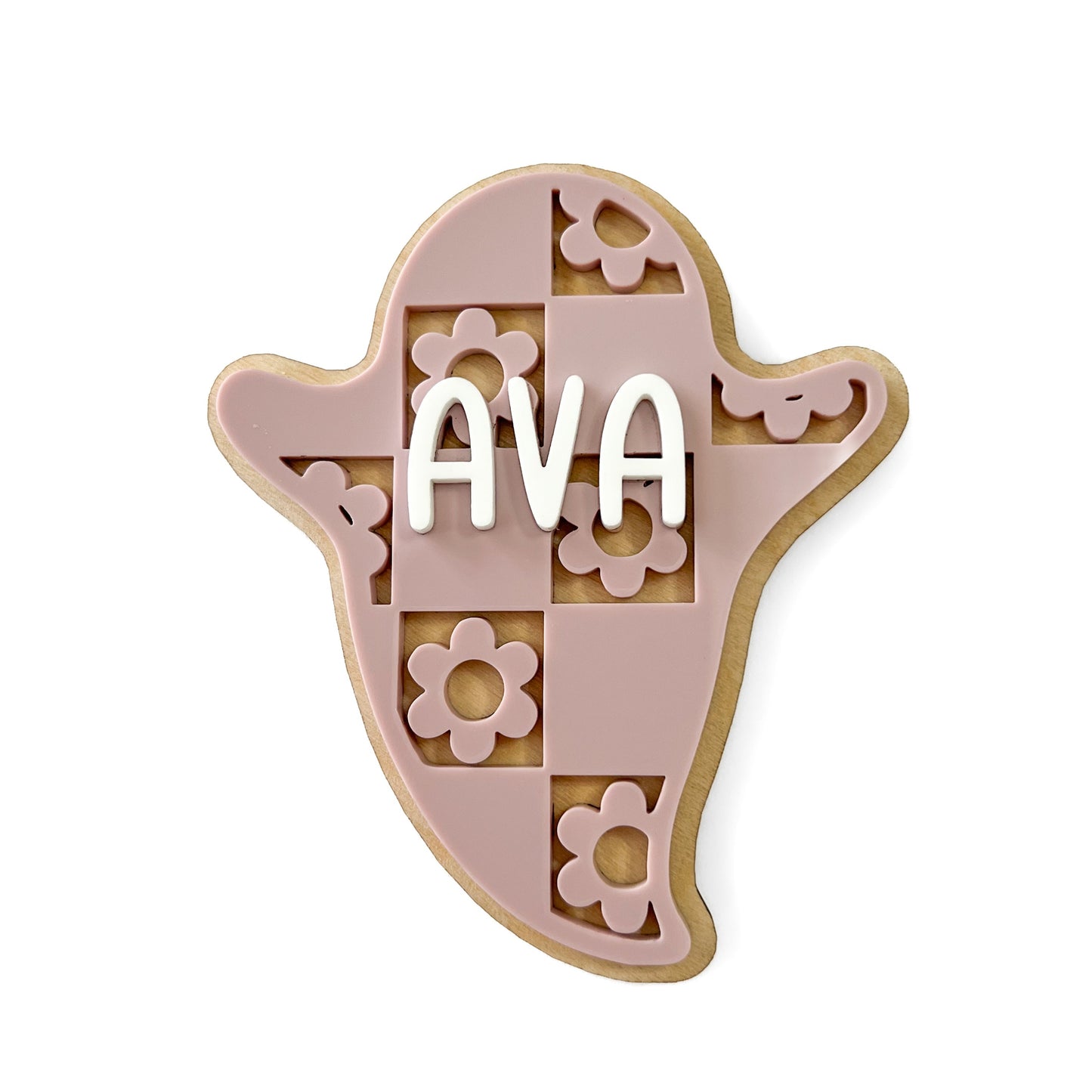 Personalized Check Daisy Ghost Magnet/Tag