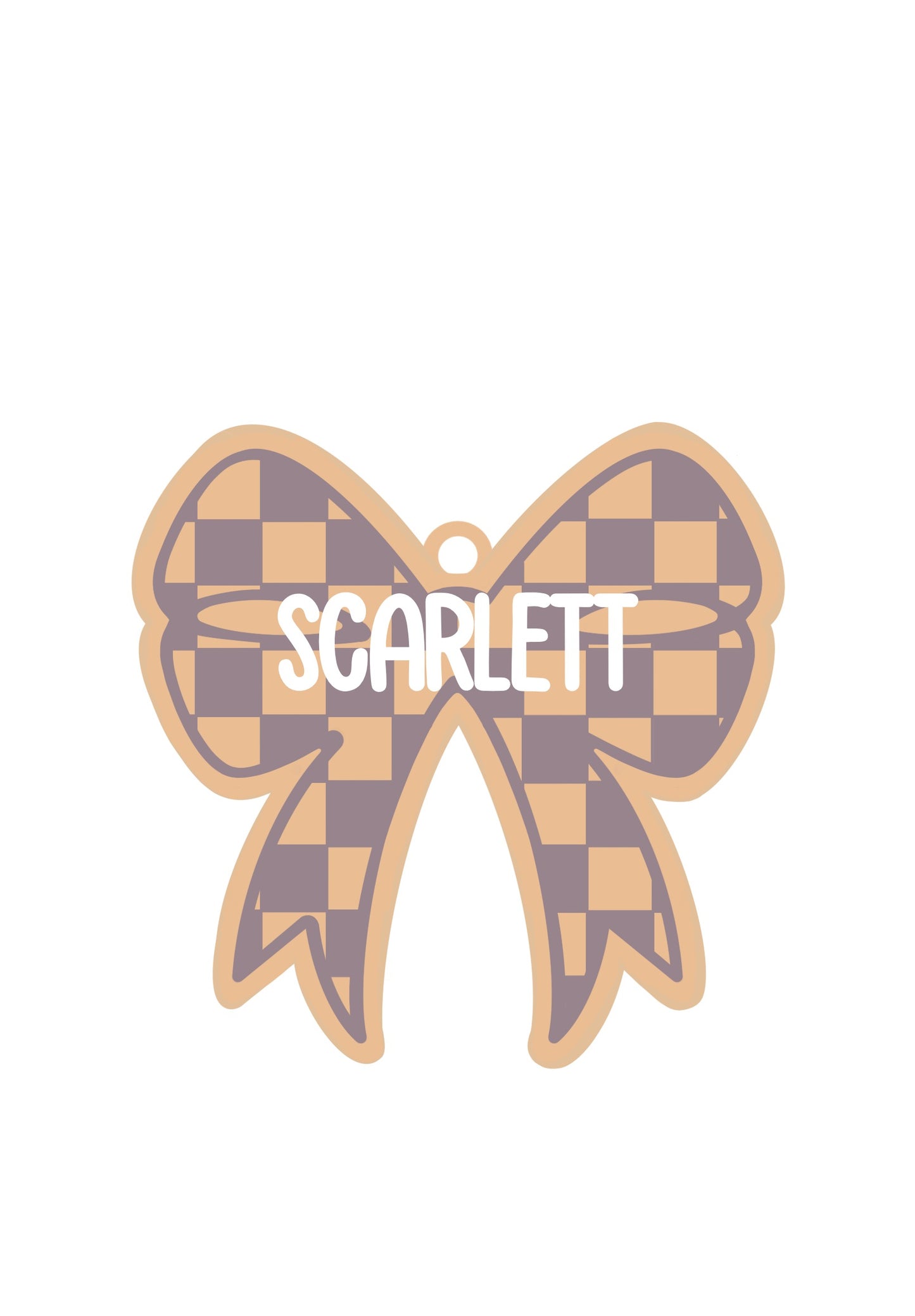 Personalized Check Bow Magnet/Tag