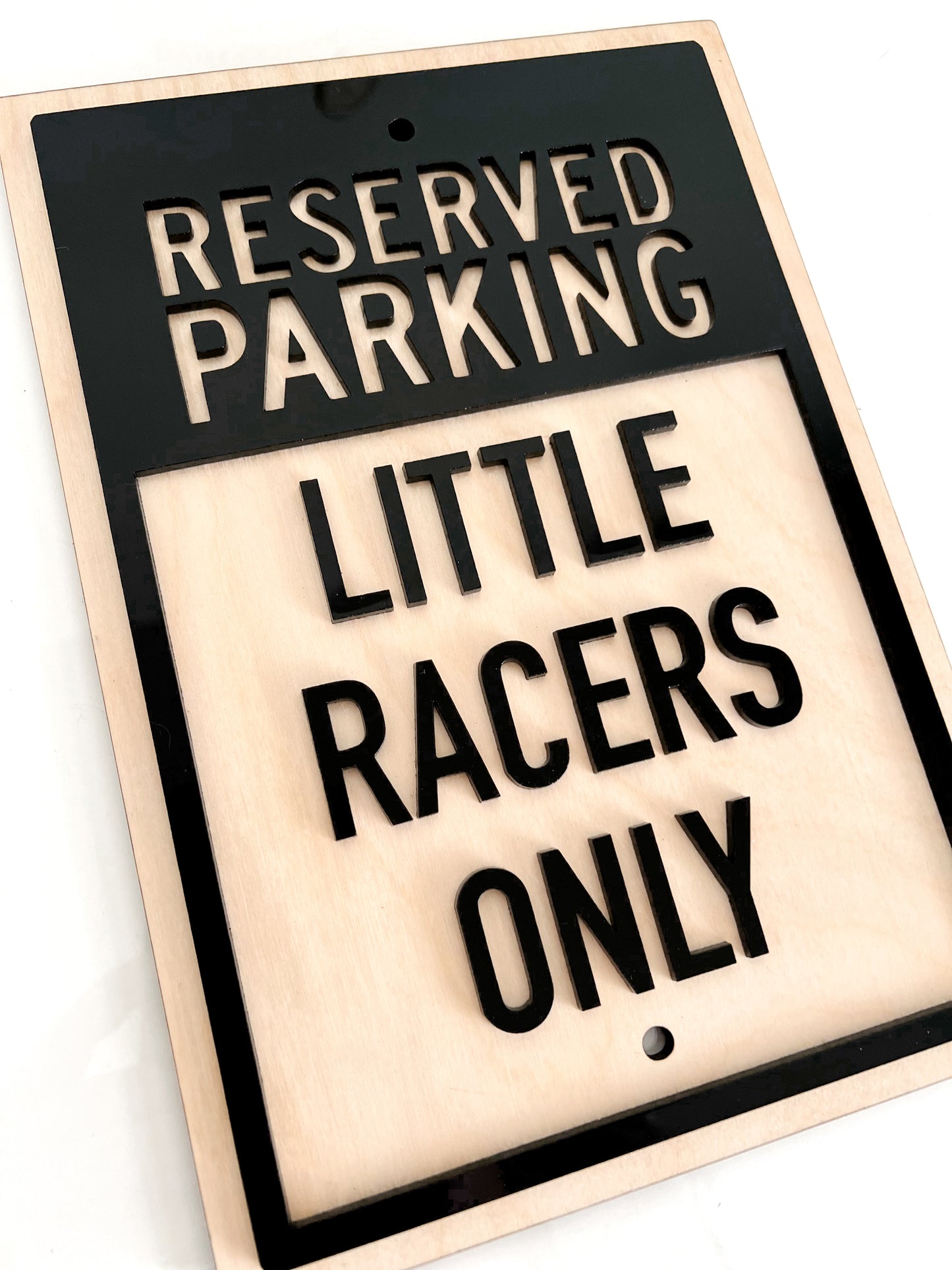 RESERVED PARKING - LITTLE RACERS ONLY