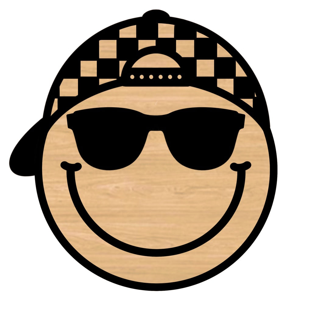 Check Snapback Sunnies Smiley