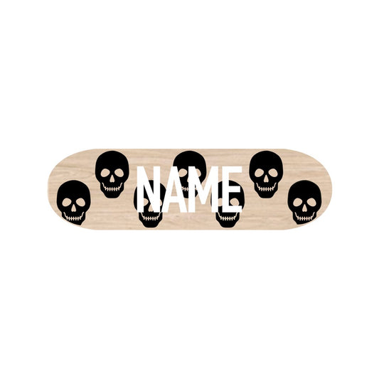 Skull Personalized Mini Skateboard - Solid MOCKUP
