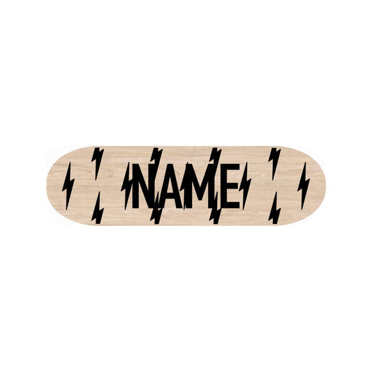 Retro Bolt Personalized Mini Skateboard - MOCKUP