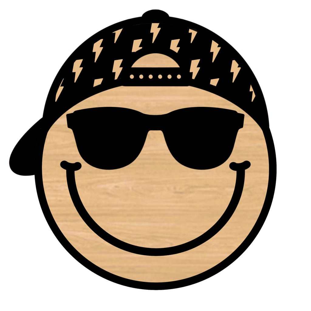 Race Bolt Snapback Sunnies Smiley
