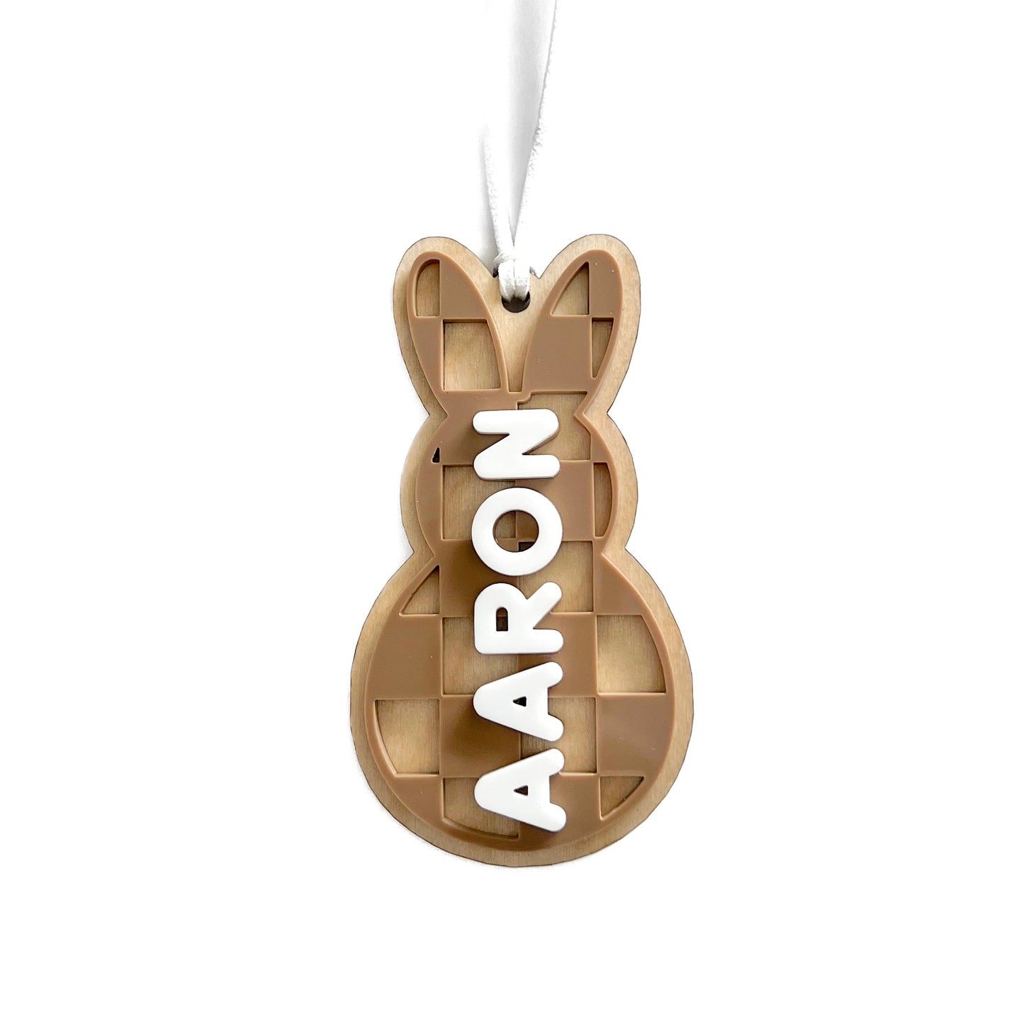 Personalized Check Bunny Magnet/Tag