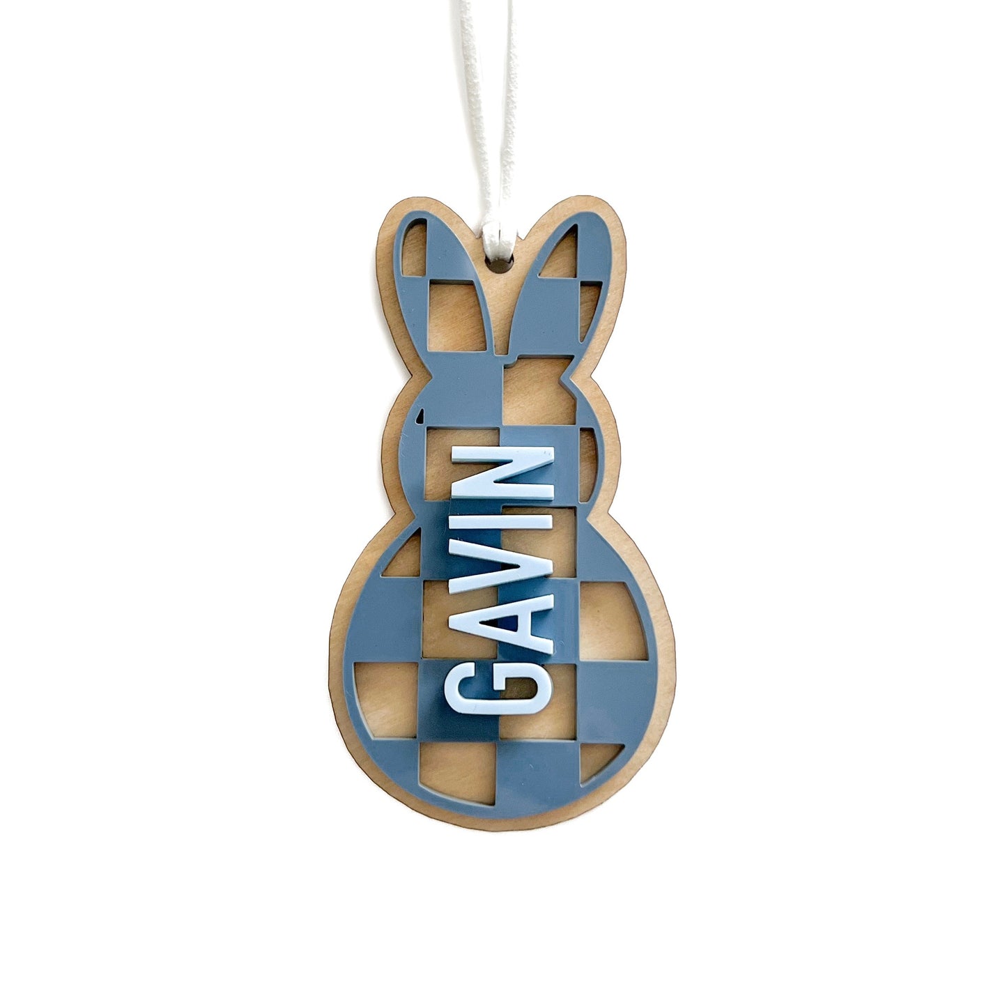 Personalized Check Bunny Magnet/Tag