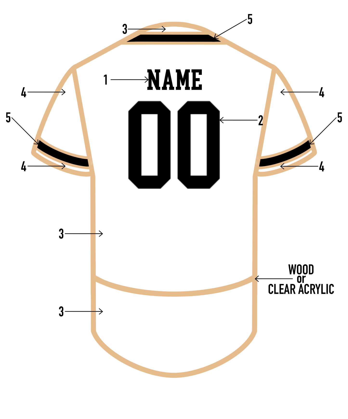Personalized Baseball Jersey - STYLE 3