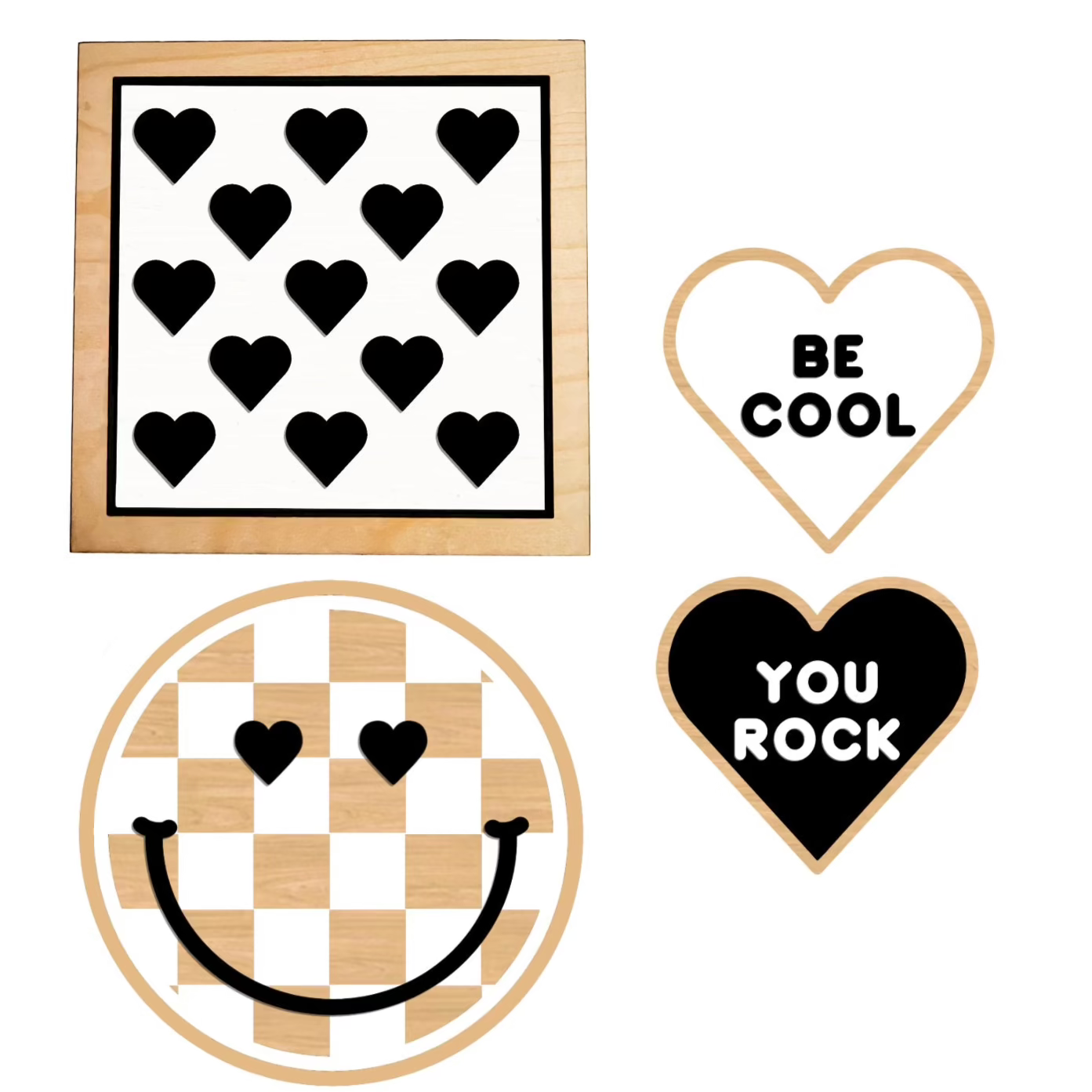 YOU ROCK/BE COOL Conversation Hearts