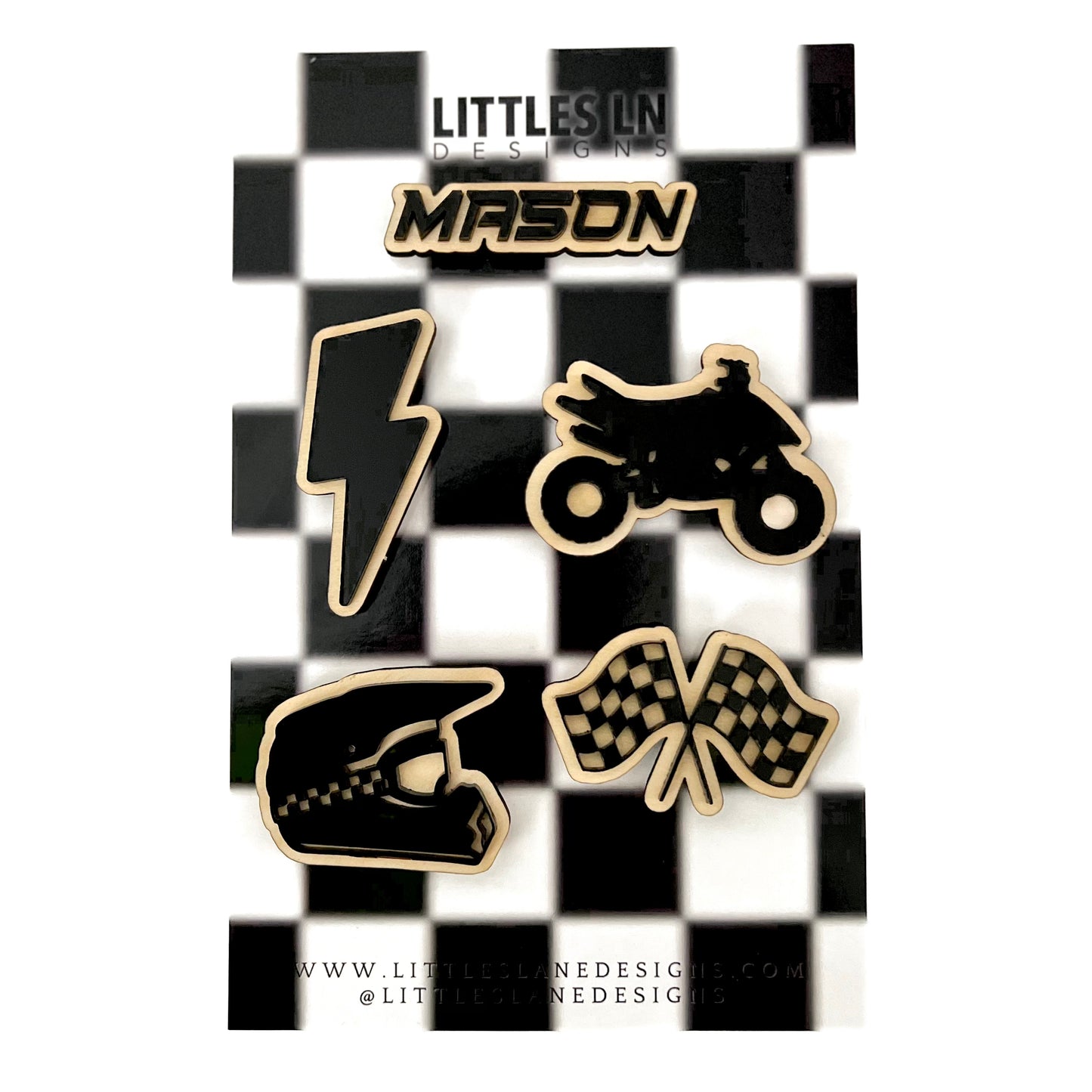 Personalized ATV Race Day Magnet Pack