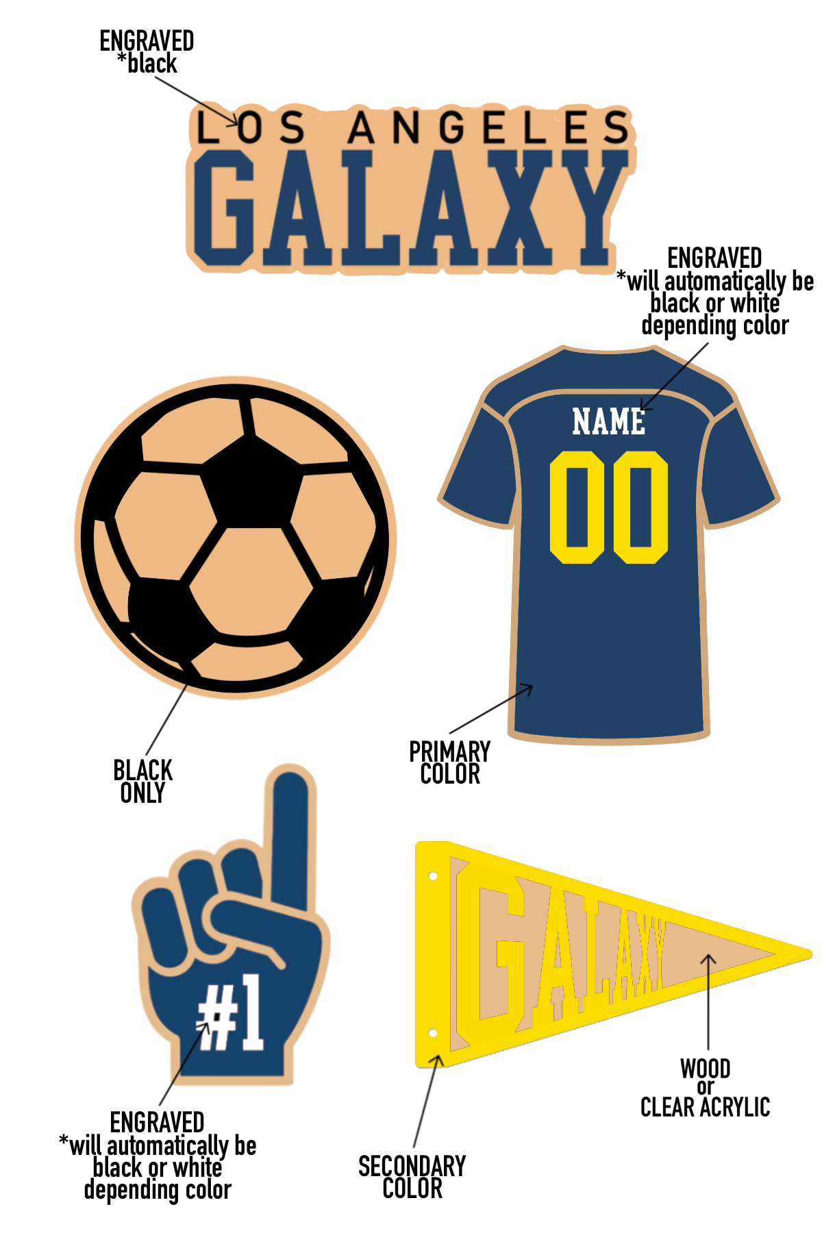 Personalized SOCCER TEAM Magnet Pack