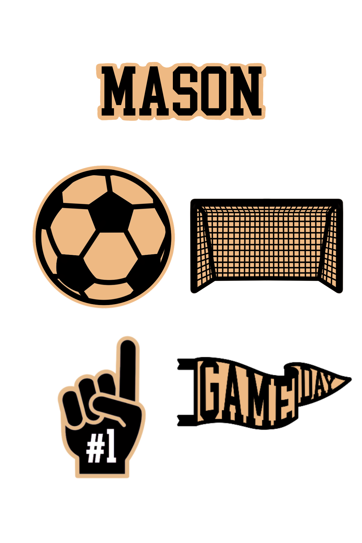 Personalized Soccer Magnet Pack