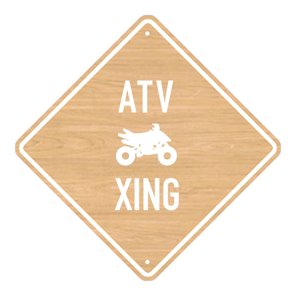 ATV XING Sign
