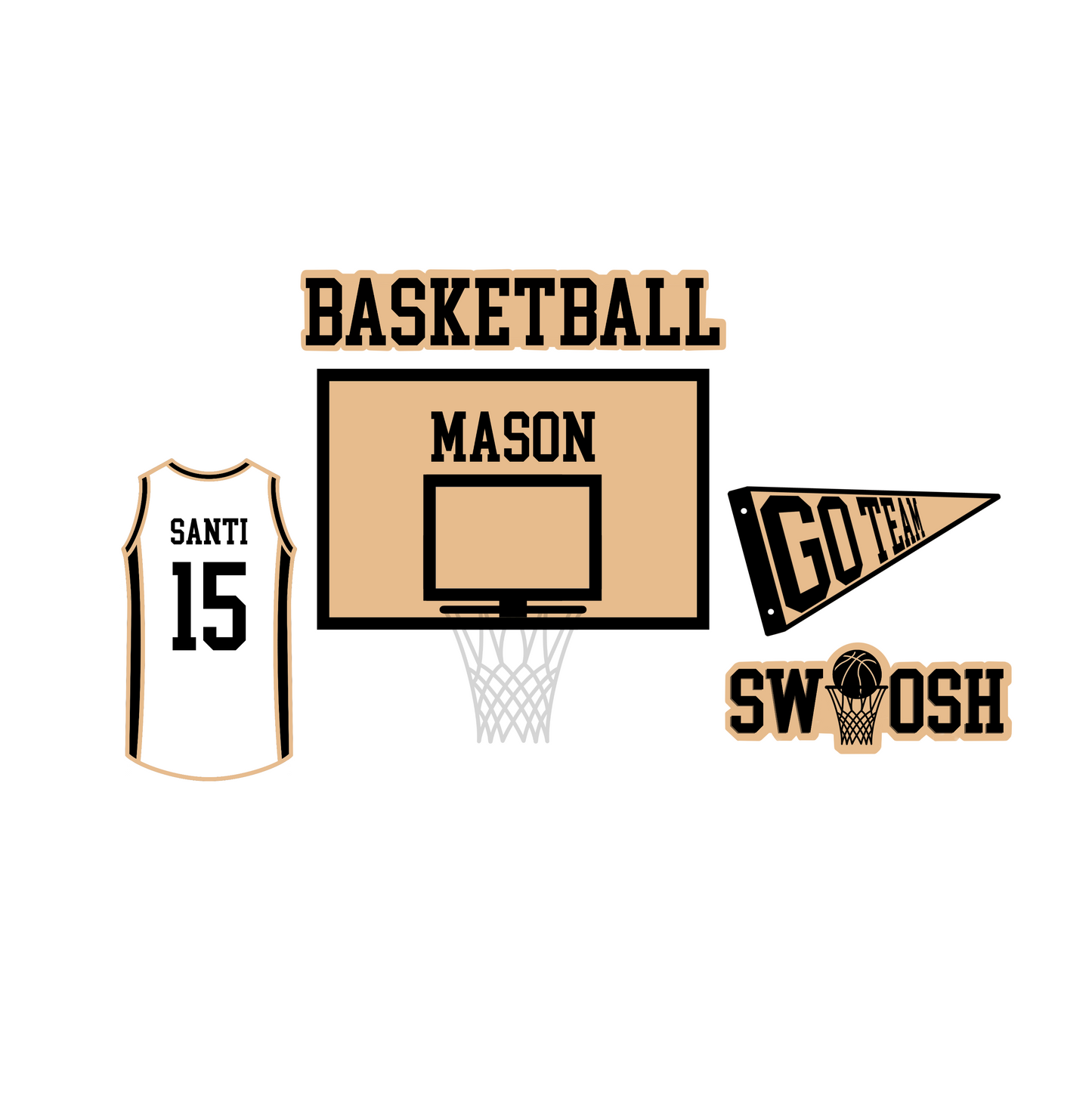 Personalized Basketball Jersey - STYLE 2