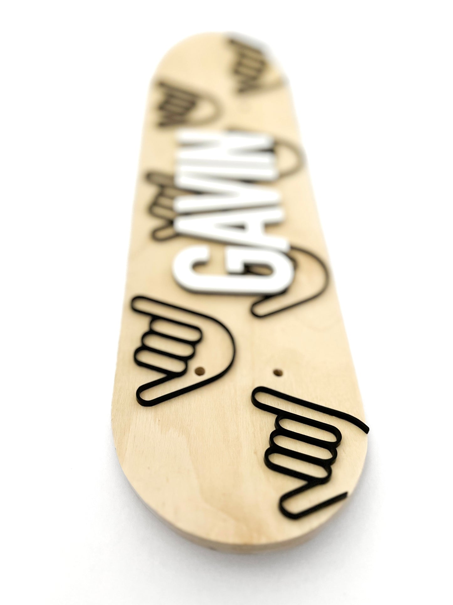 "Hang Loose" Personalized Mini Skateboard