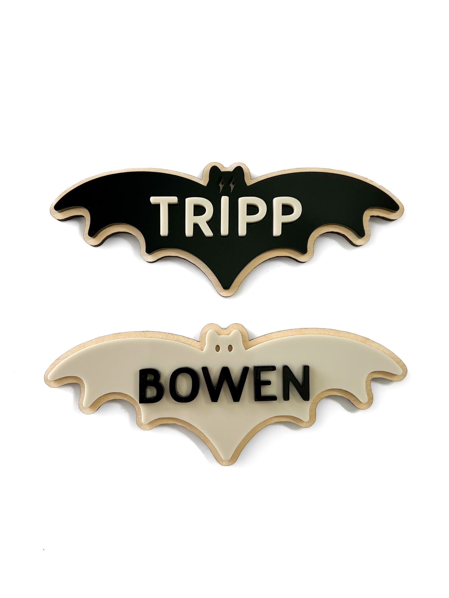 Personalized Bolt Bat Magnet/Tag