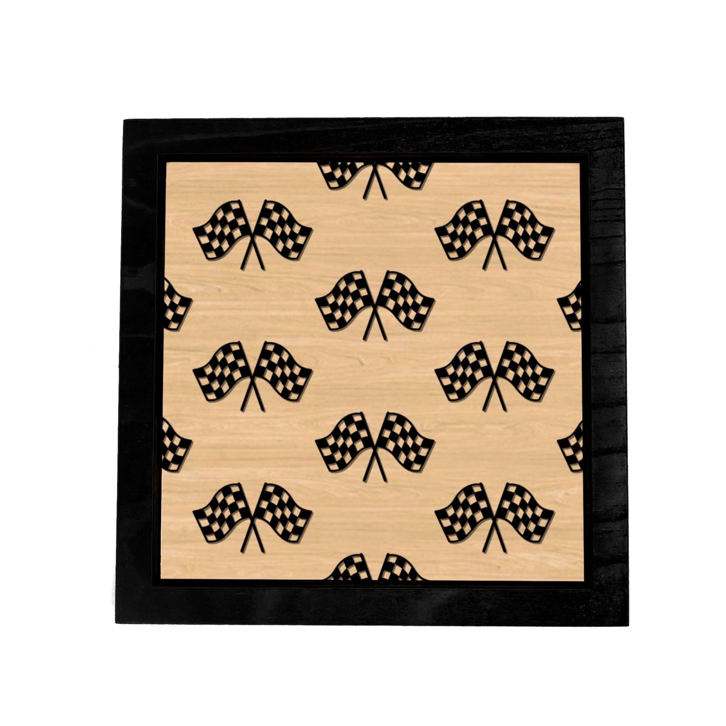 Race Flags Frame Sign