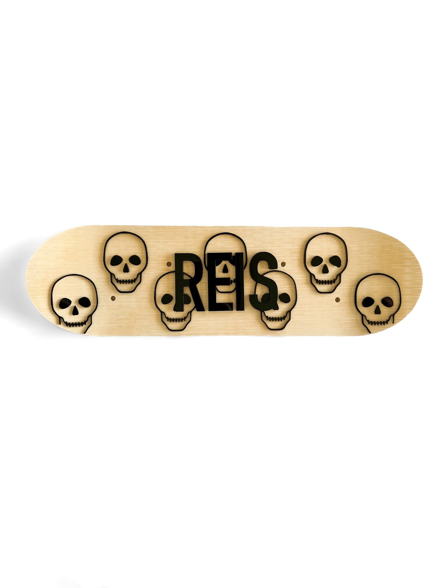 Skull Personalized Mini Skateboard