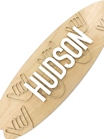 “Hang Loose” Personalized Surfboard