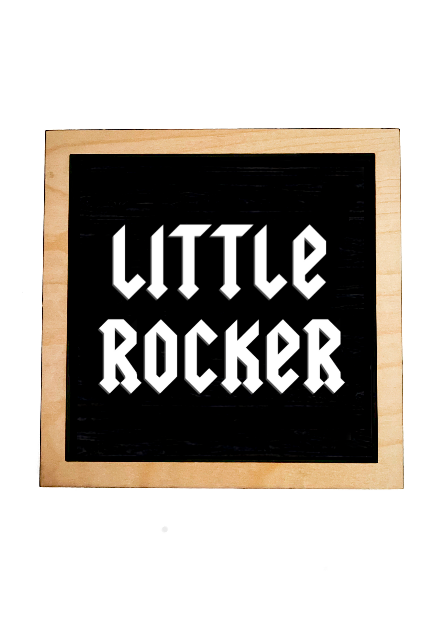 LITTLE ROCKER Black Frame Sign