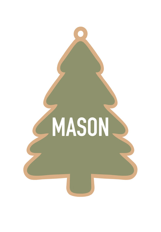 Personalized Tree Magnet/Ornament/Tag