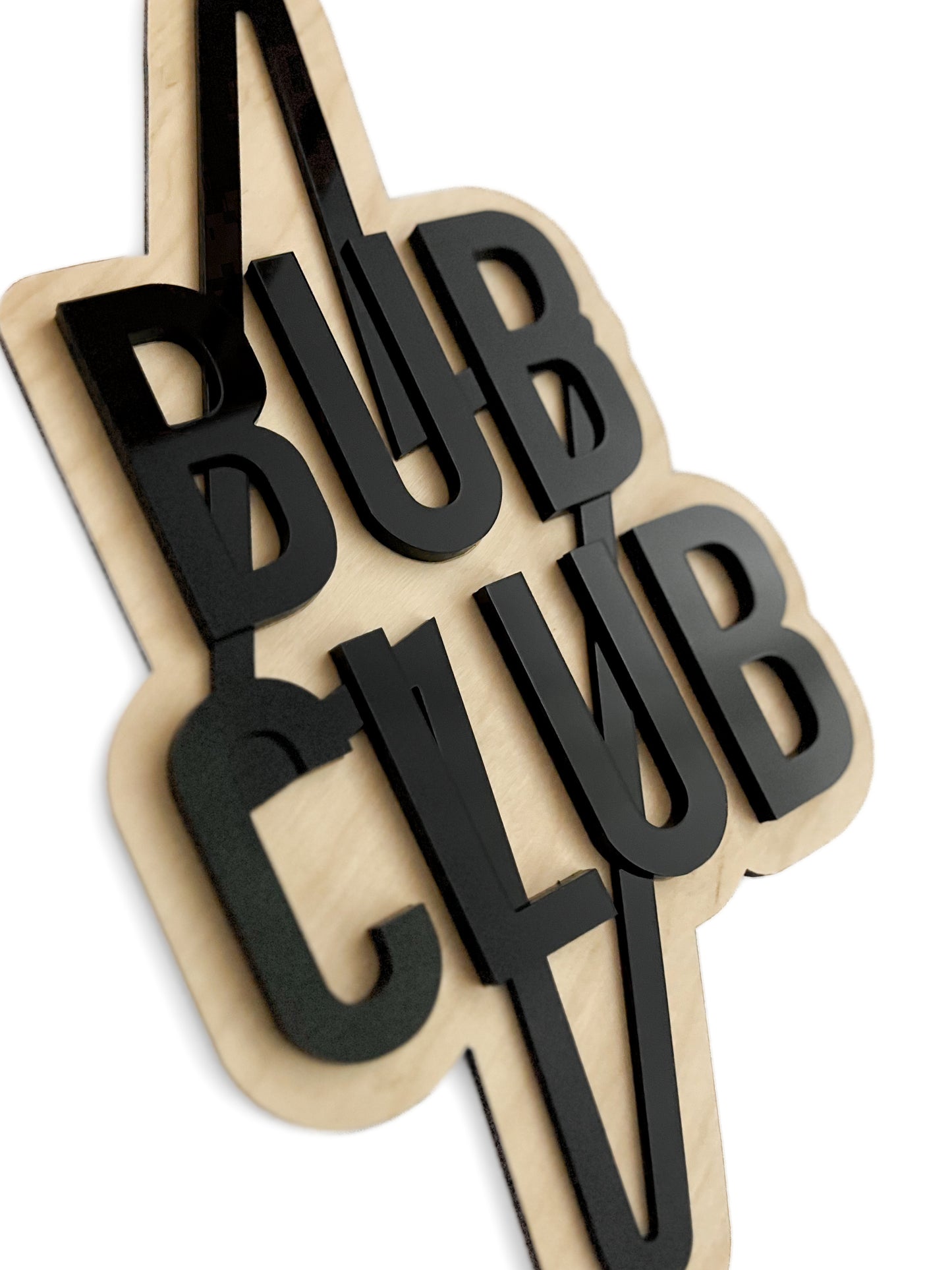 BUB CLUB Bolt Sign