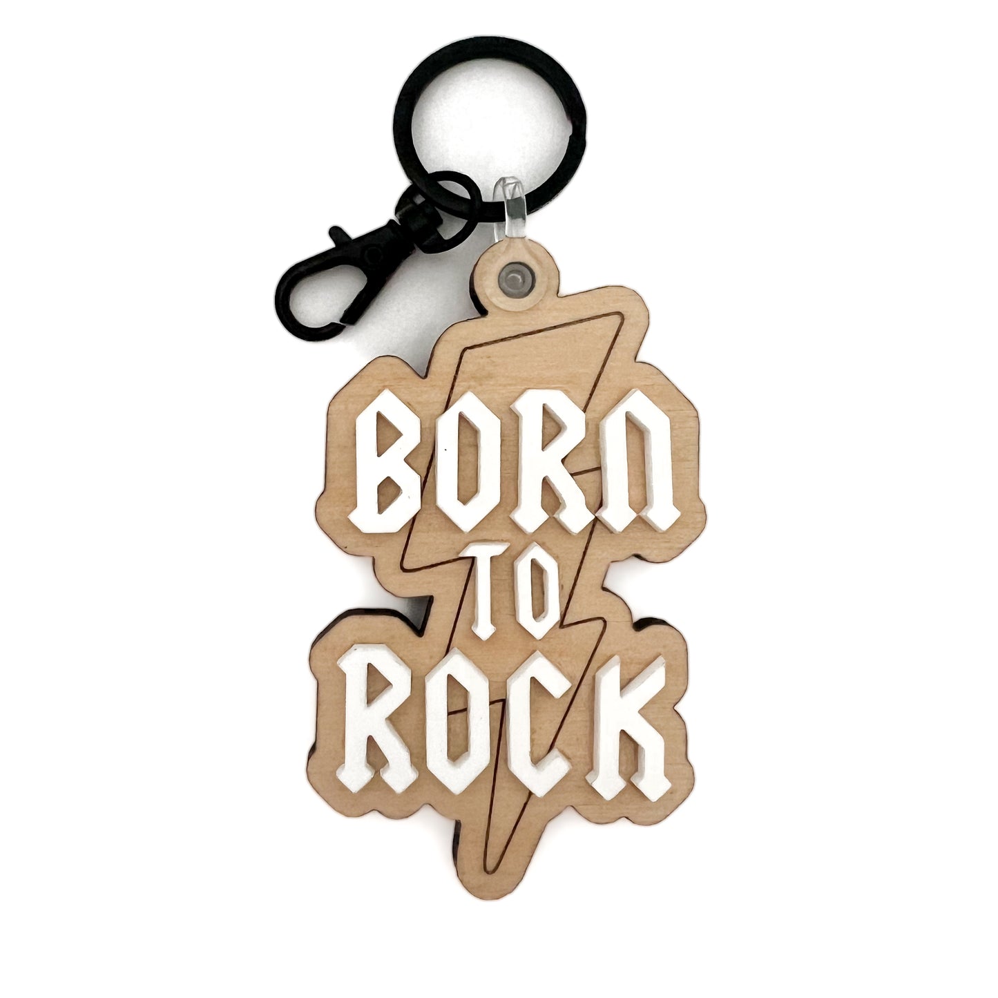 BORN TO ROCK Keychain