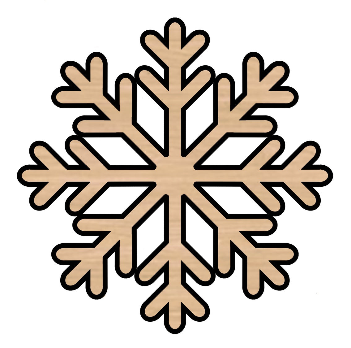 Outline Snowflake