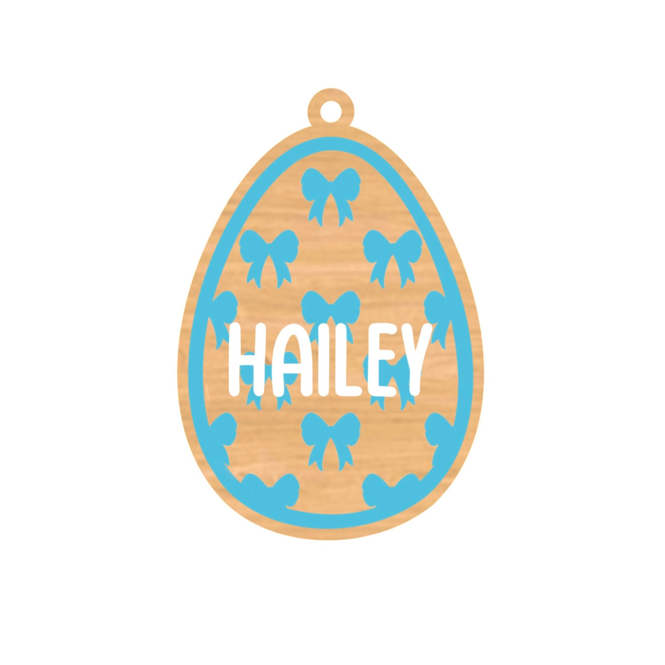 Personalized Bow Egg Magnet/Tag