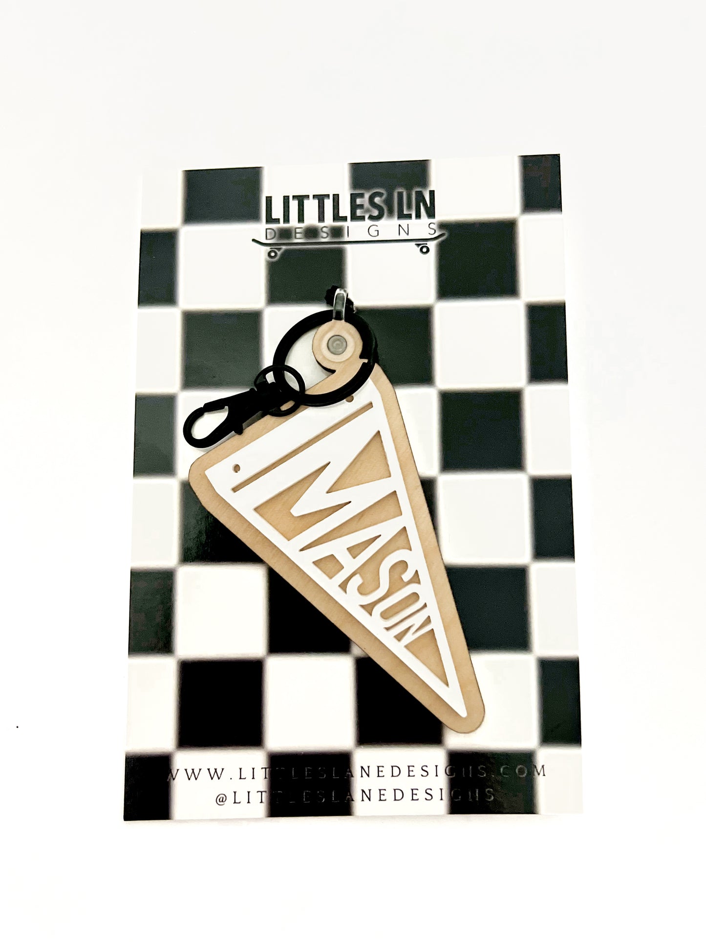 Personalized Pennant Keychain