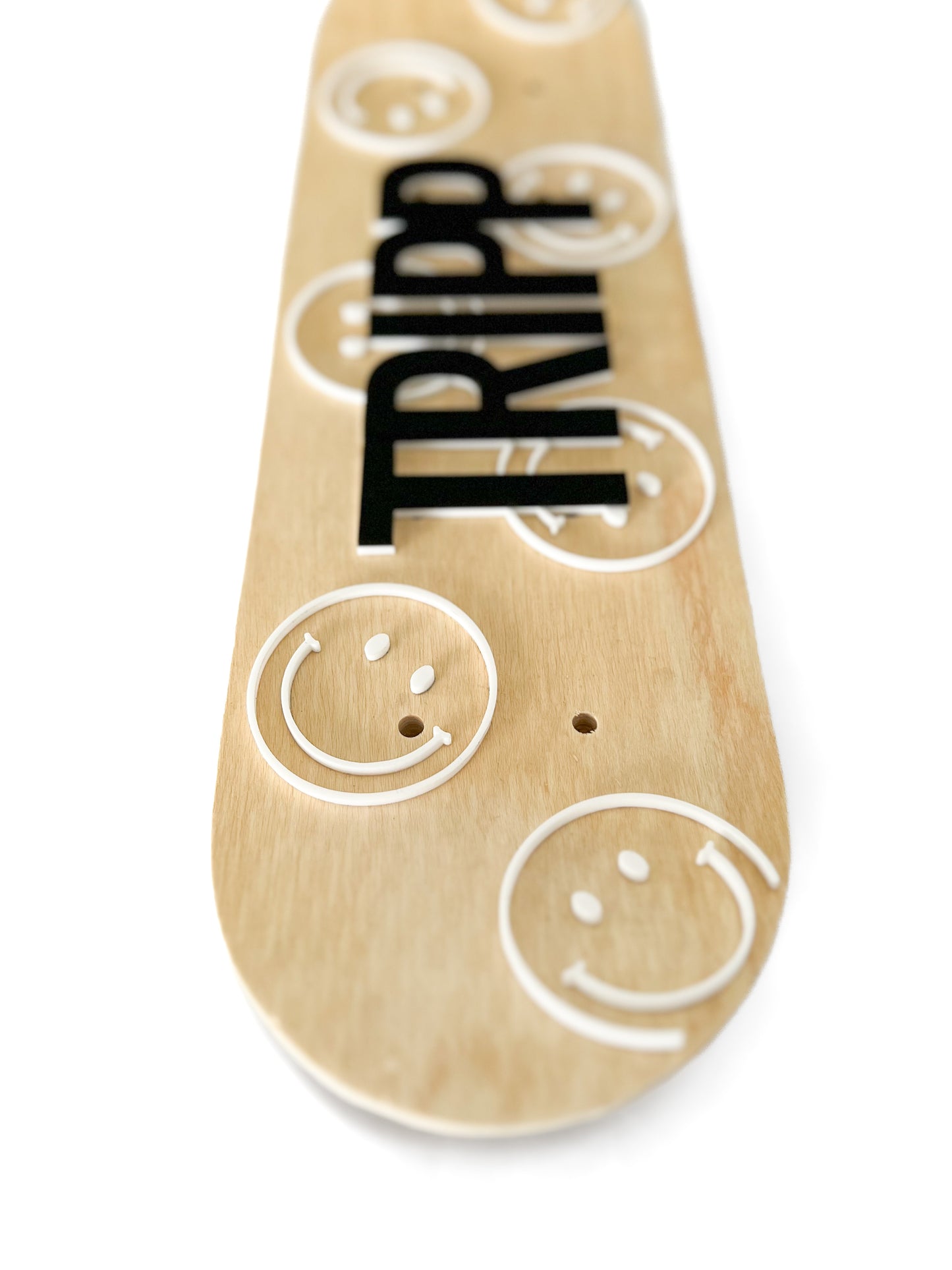 Classic Smiley Personalized Mini Skateboard