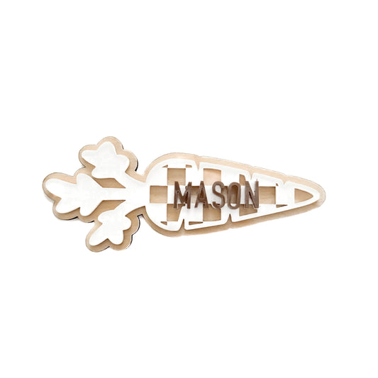 Personalized Check Carrot Magnet/Tag