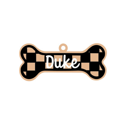 Personalized Check Bone Magnet/Ornament/Tag