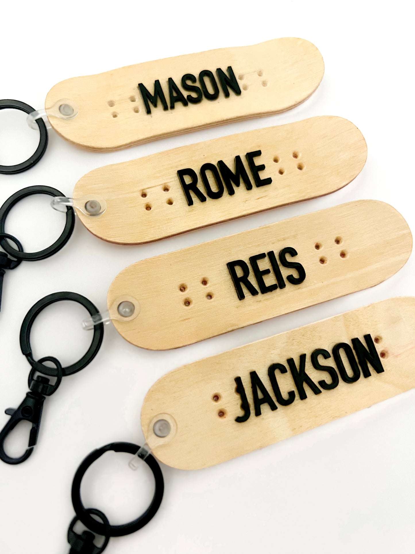 Personalized Skateboard Keychain