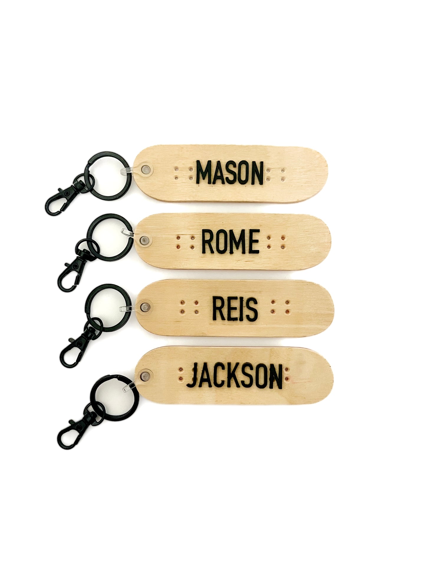 Personalized Skateboard Keychain