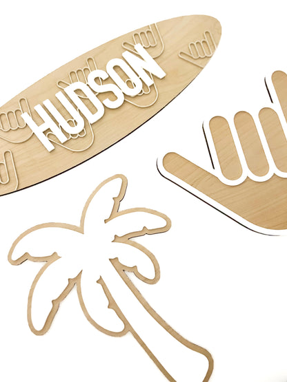 “Hang Loose” Personalized Surfboard