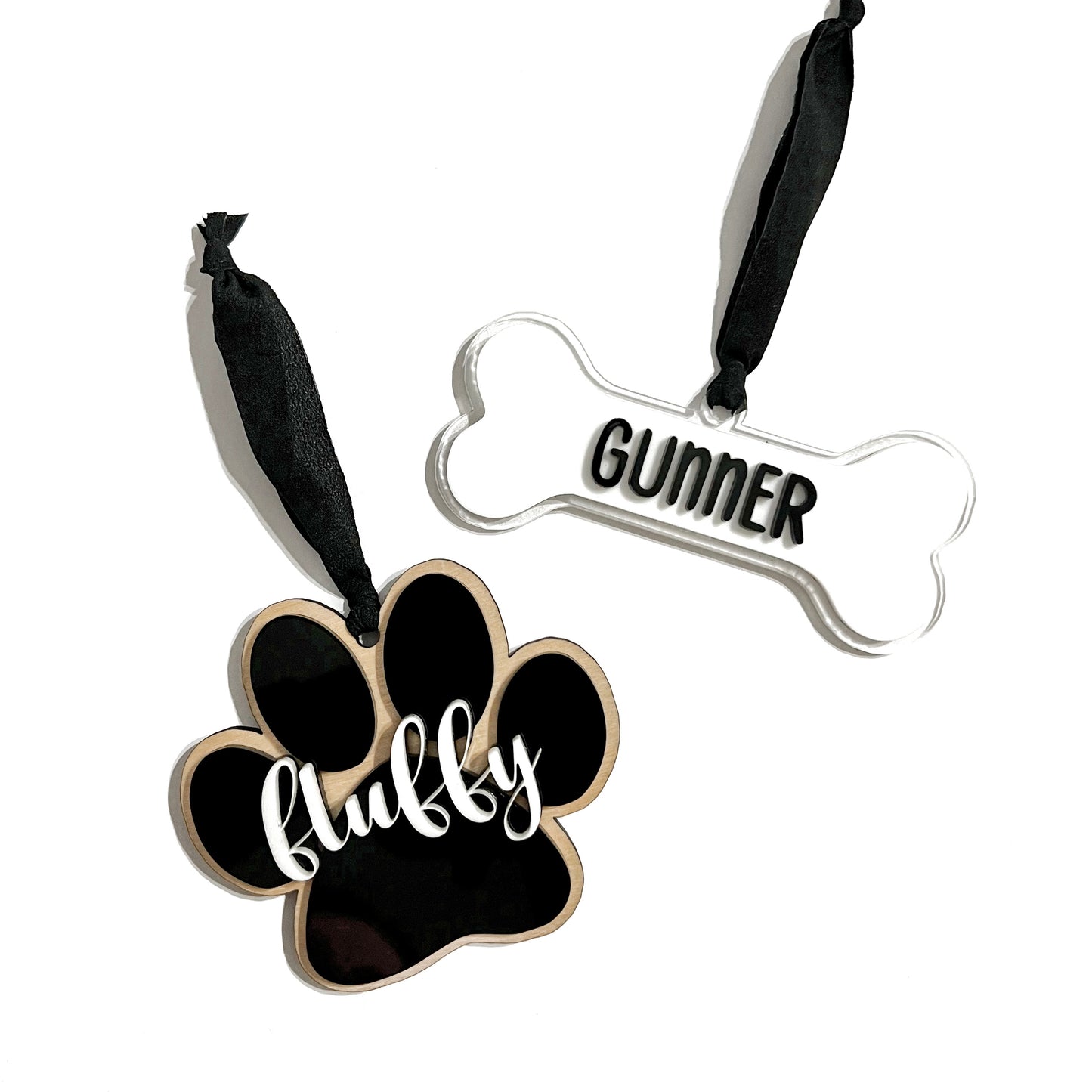 Personalized Check Paw Print Magnet/Ornament/Tag