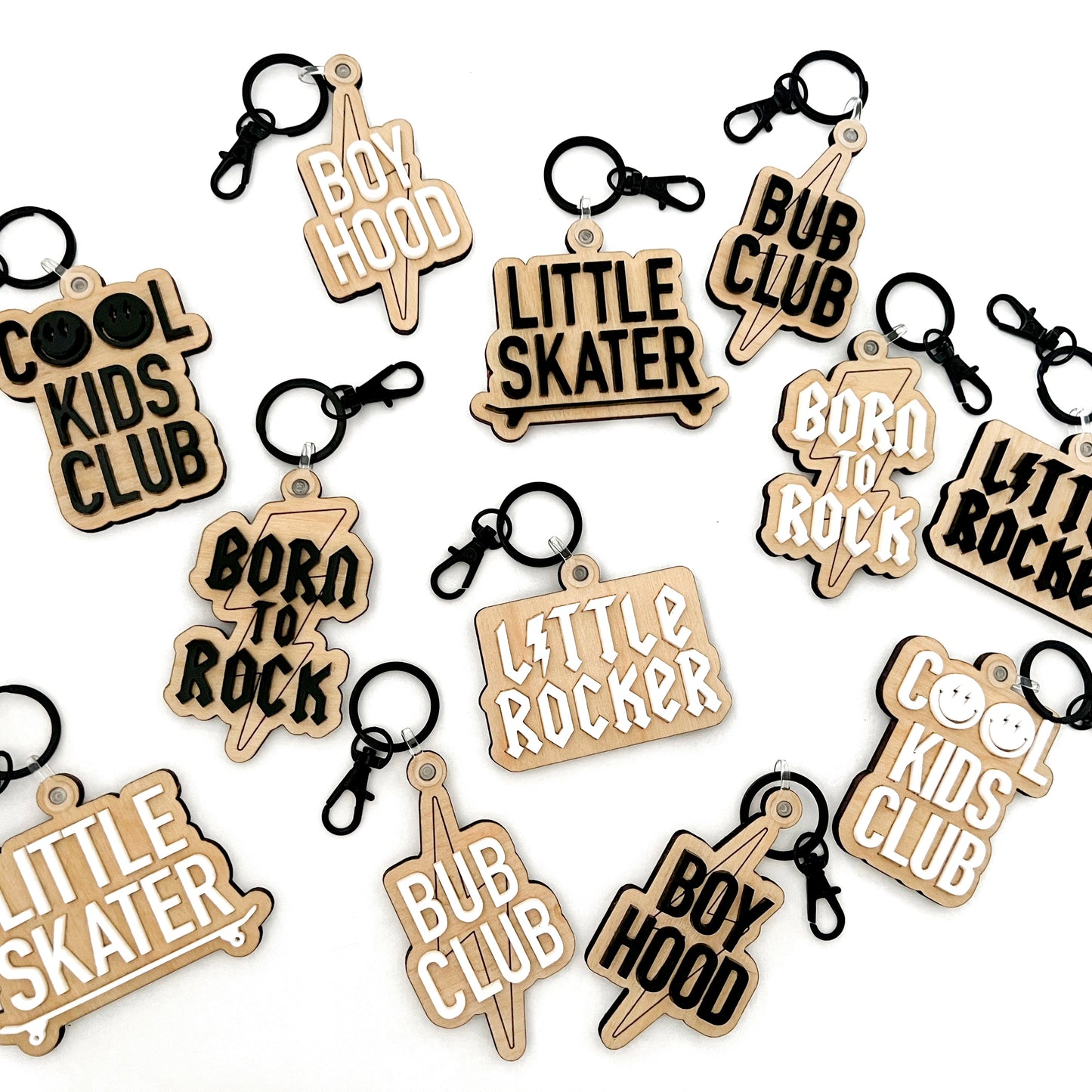 BORN TO ROCK Keychain