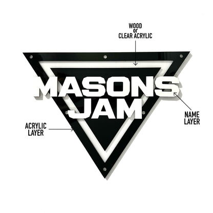 Personalized MONSTER JAM Sign