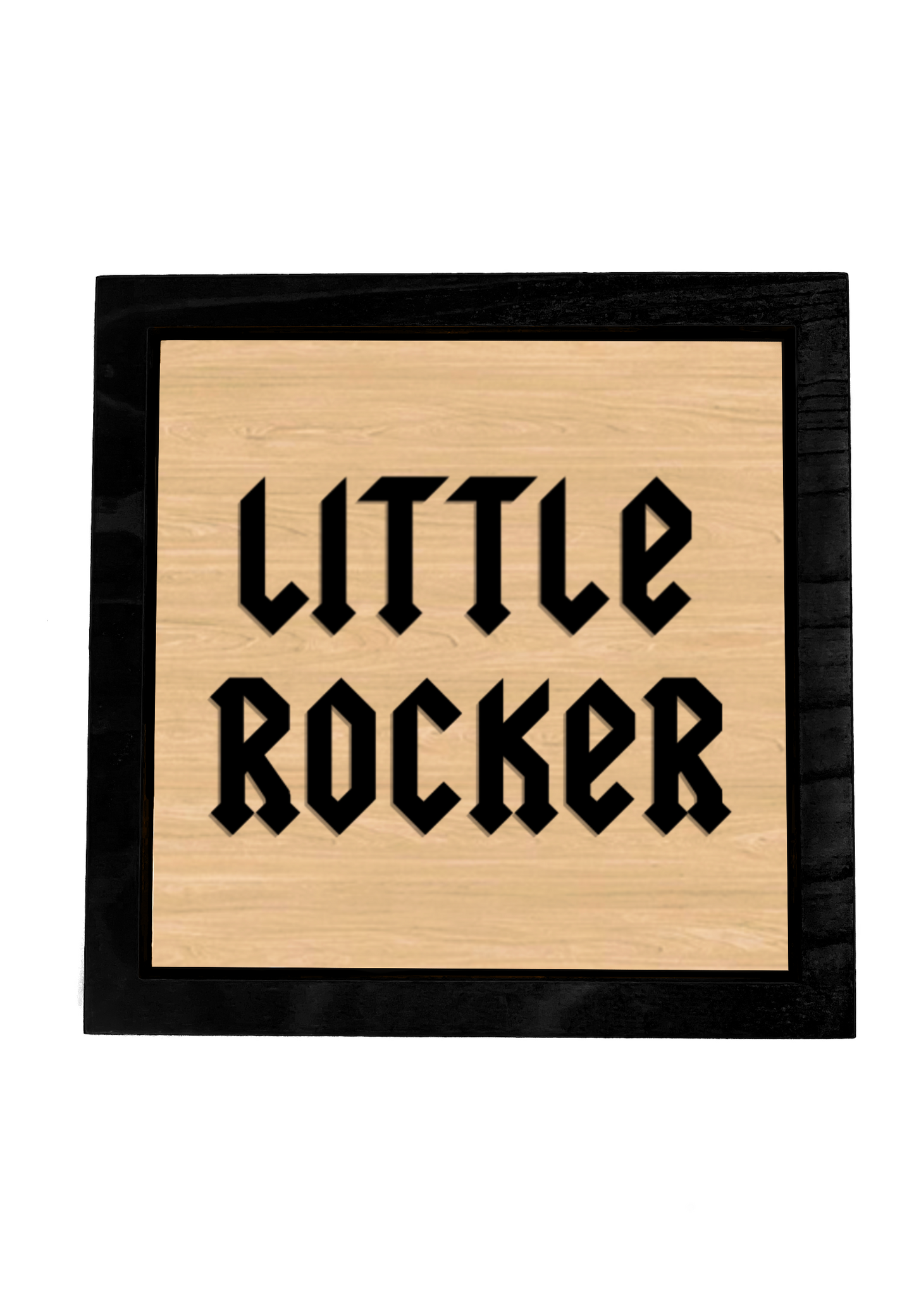 LITTLE ROCKER Wood Frame Sign