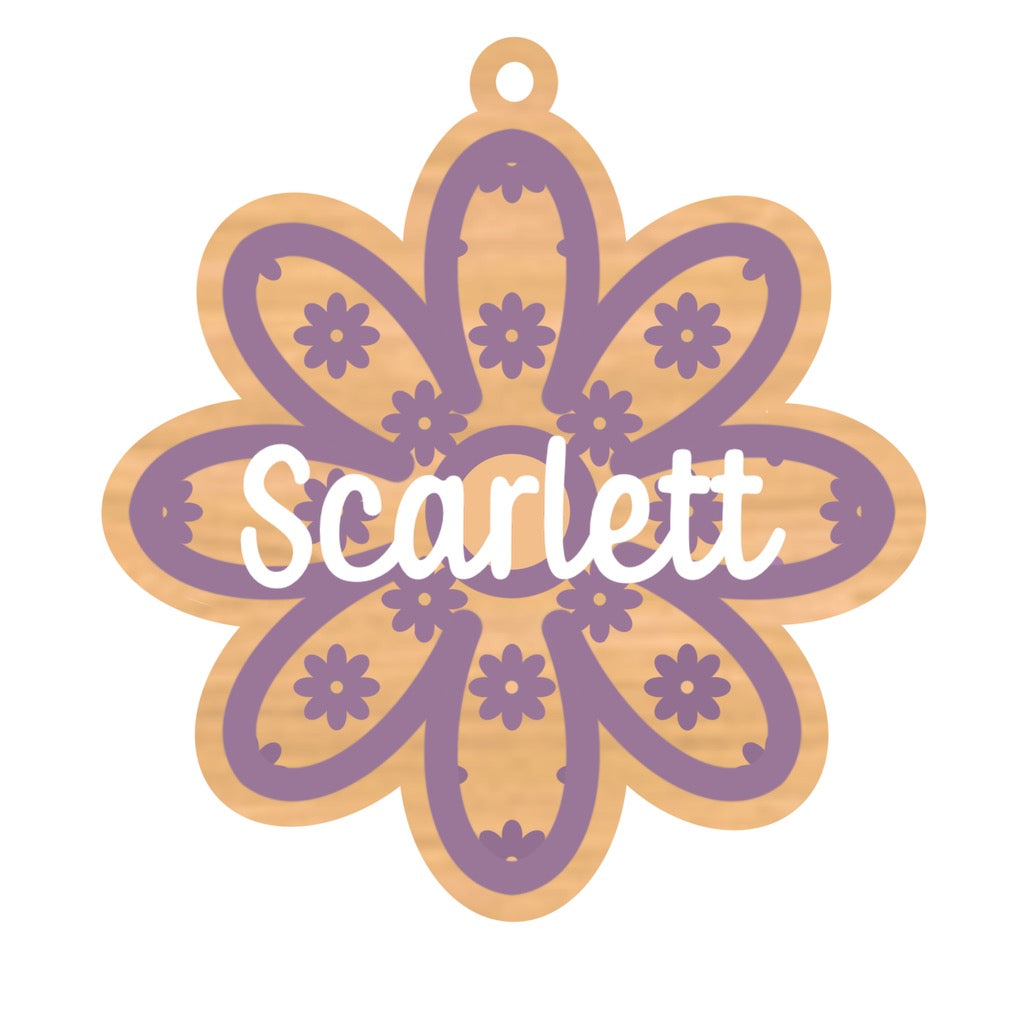 Personalized Daisies Magnet/Tag - Style 2