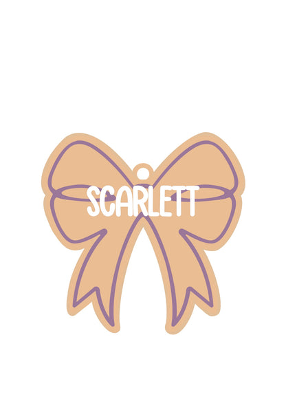 Personalized Bow Magnet/Tag