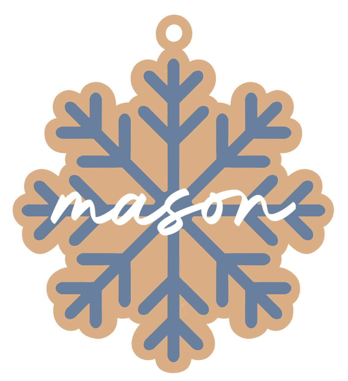 Personalized Snowflake Magnet/Ornament/Tag