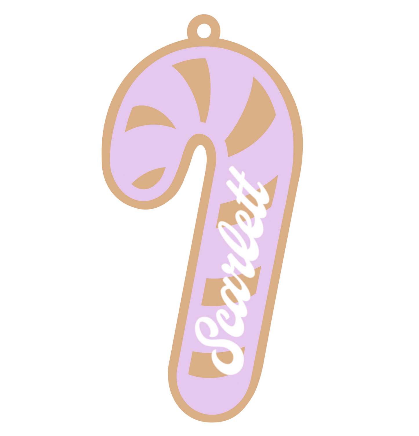 Personalized Candy Cane Magnet/Ornament/Tag